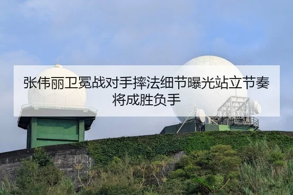 张伟丽卫冕战对手摔法细节曝光站立节奏将成胜负手